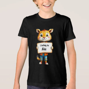 Customisable Cat Character Tri-Blend Shirt