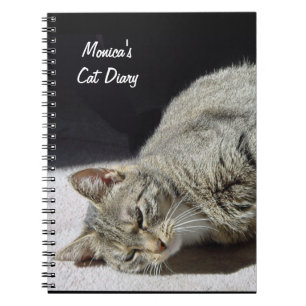 Customisable Cat Diary Notebook
