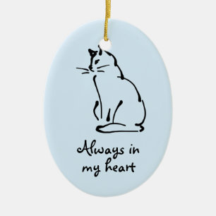Customisable Cat Memorial Ornament