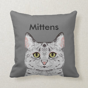 Customisable Cat Pillow - Cute Custom Cat Pillow