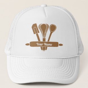 Customisable caterer cook baker trucker hat
