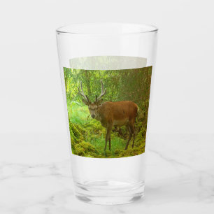 Customisable Cautious Red Deer Stag Wildlife Glass