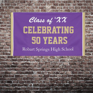 Customisable! Celebrate any year reunion banner