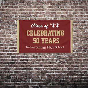Customisable! Celebrate any year reunion banner