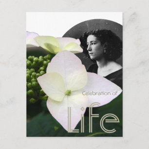 Customisable Celebration of Life with Portrait Invitation