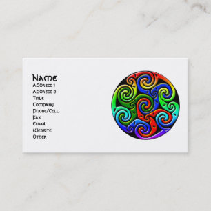 Customisable Celtic Art Business Cards