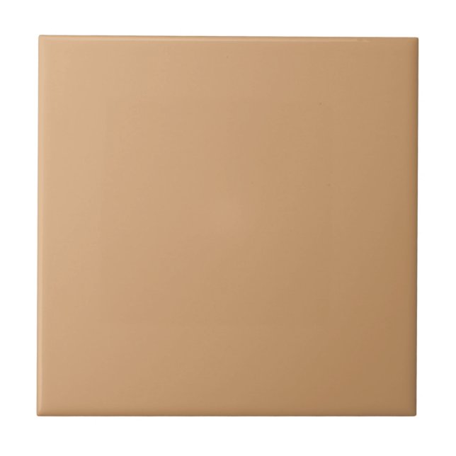 Customisable Ceramic Tile – Warm Sand (Front)