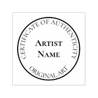 Customisable Certificate of Authenticity Stamp