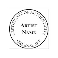 Customisable Certificate of Authenticity Stamp