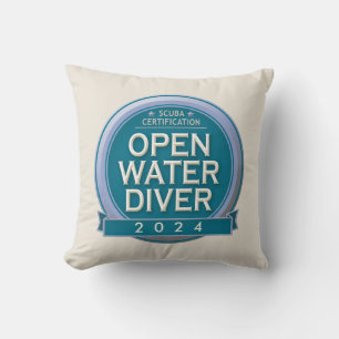 Customisable Certified Open Water Diver Cushion
