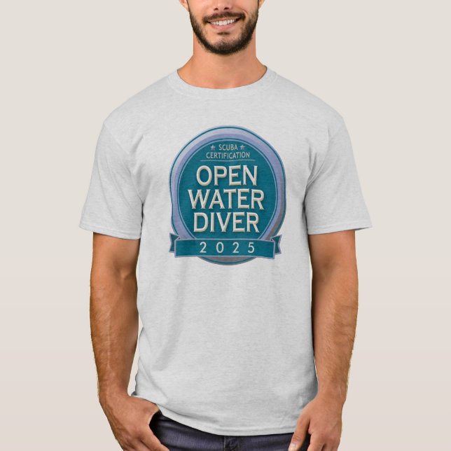 Customisable Certified Open Water Diver T-Shirt (Front)