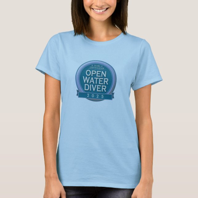 Customisable Certified Open Water Diver T-Shirt (Front)