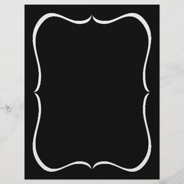 Customisable Chalk Border Promotional Flyer (Front)