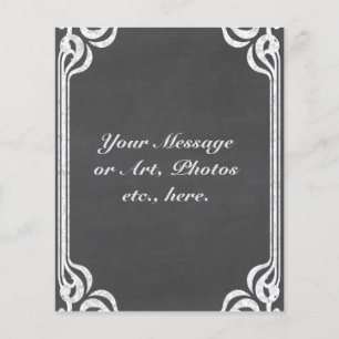 Customisable Chalkboard Background Flyer