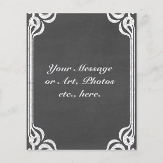 Customisable Chalkboard Background Flyer