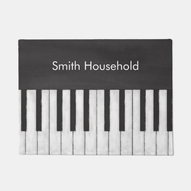 Customisable Chalkboard Keyboard Doormat (Front)
