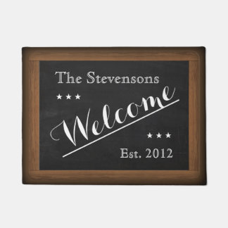 Customisable Chalkboard Welcome Doormat