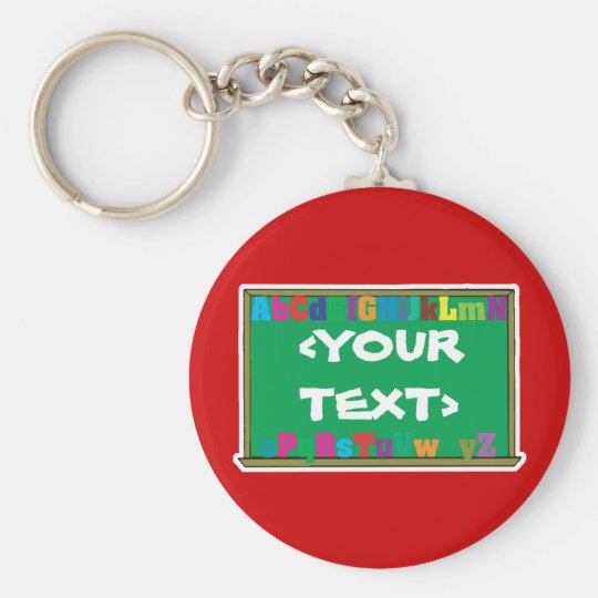 Customisable Chalkboard, <YOURTEXT> Key Ring
