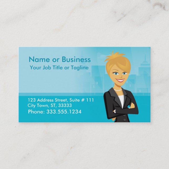 Customisable Character Business Card (Front)