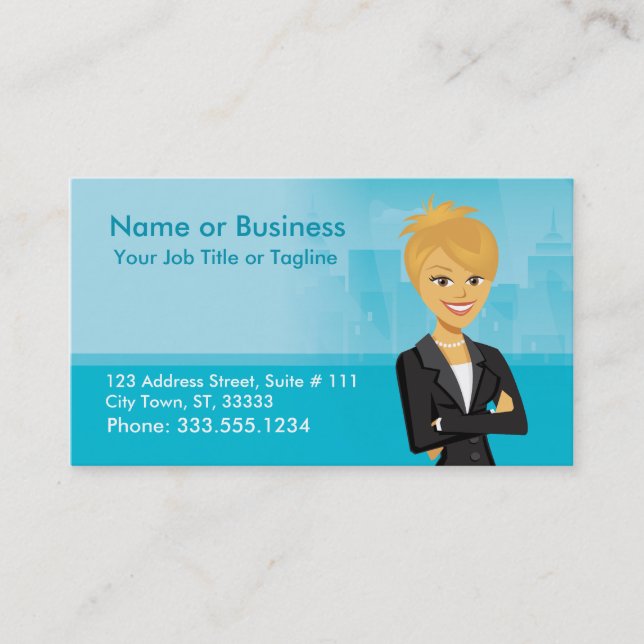 Customisable Character Business Card (Front)
