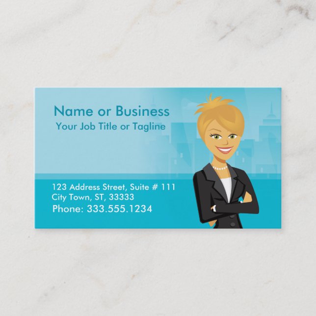 Customisable Character Business Card (Front)