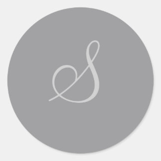 Customisable Charcoal Circle Sticker