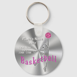 Customisable Cheap Basketball Team Gifts for Girls Key Ring
