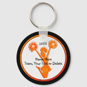 Customisable Cheer Party Favours Your Colours, Tex Key Ring