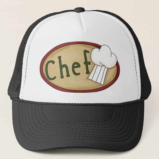 Customisable Chef Gifts and Tees Trucker Hat (Front)