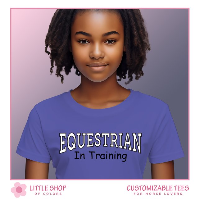 Customisable Children’s Equestrian in Training T-Shirt (Creator Uploaded)