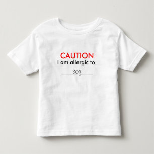 Customisable Childs Allergy Shirt