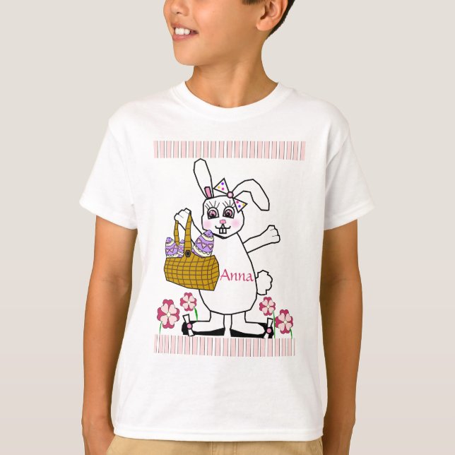 Customisable Child's Easter Bunny T-Shirt (Front)