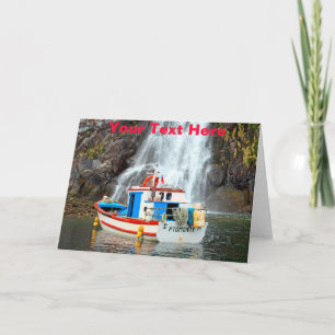 Customisable Chile waterfall Card