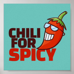 Customisable Chilli for Spicy Poster