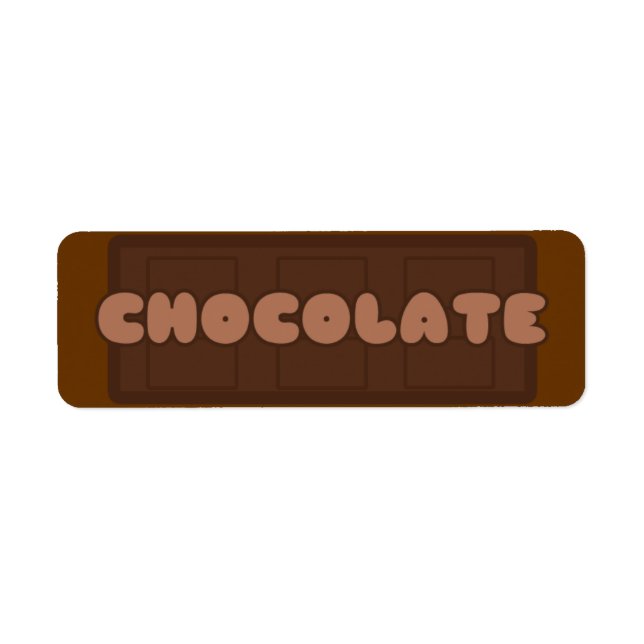 Customisable Chocolate Bakery Labels (Front)