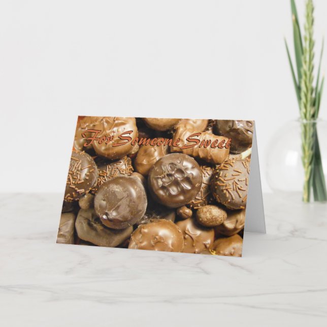 Customisable Chocolate Card (Front)