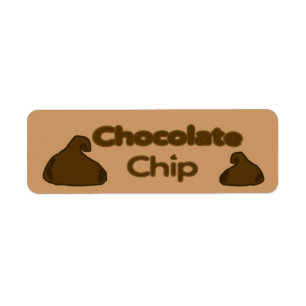 Customisable Chocolate Chip Bakery Labels