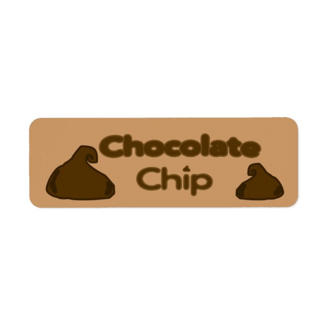 Customisable Chocolate Chip Bakery Labels (Front)