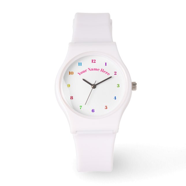 Customisable - Choose Your Fonts / Add Name / Text Watch (Front)
