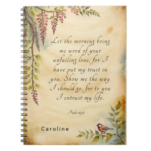 Customisable Christian Bible Verse Art Notebook