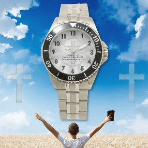 Customisable Christian Bible Verse Wrist Watch