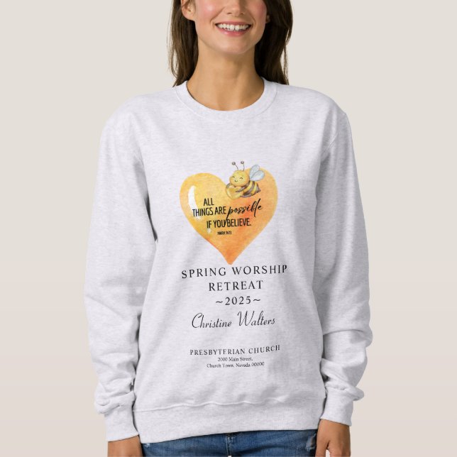 Customisable Christian Group Sweatshirt (Front)