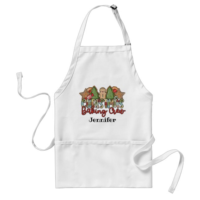 Customisable Christmas Baking Crew  Standard Apron (Front)