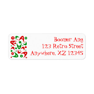 Customisable Christmas Boomerangs