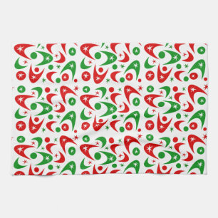 Customisable Christmas Boomerangs Tea Towel