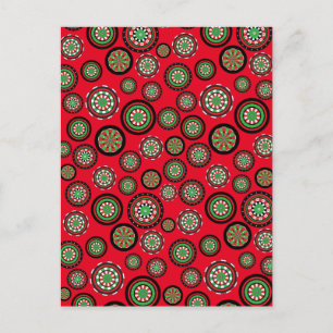 Customisable Christmas Dartboards Holiday Postcard