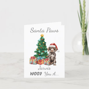 Customisable Christmas Dog Holiday Card
