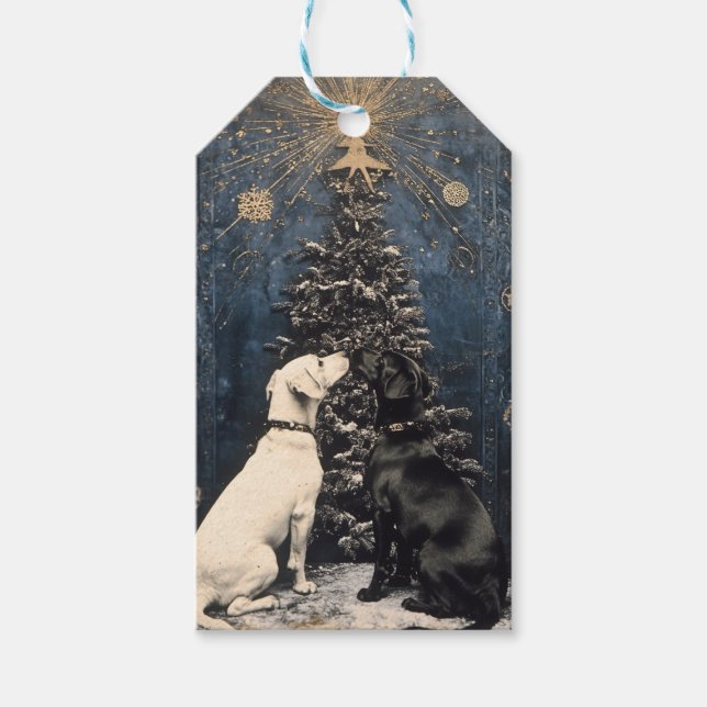 Customisable Christmas Dogs Gift Tag (Front)
