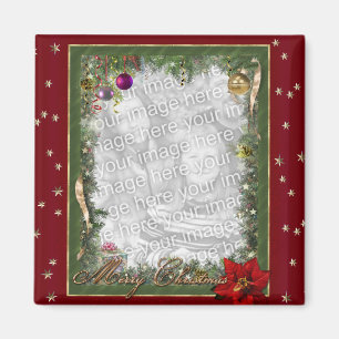 (Customisable) Christmas Frame Magnet