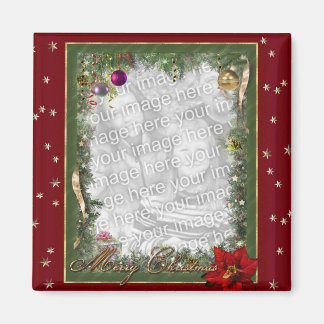 (Customisable) Christmas Frame Magnet